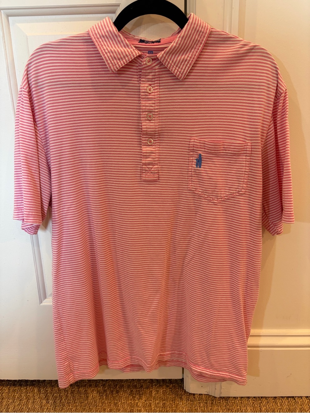Johnnie-O Men’s Pink Polo Size Medium